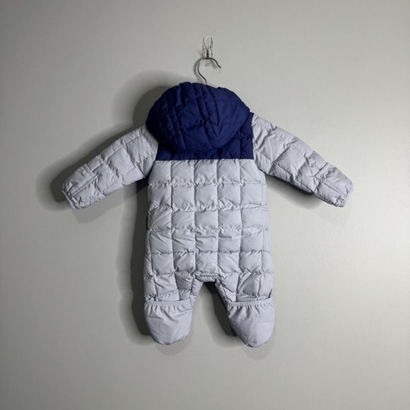 BNWT The North Face Baby ThermoBall One Piece Suit 0-3M Dusty Periwinkle Hooded - Picture 2 of 8